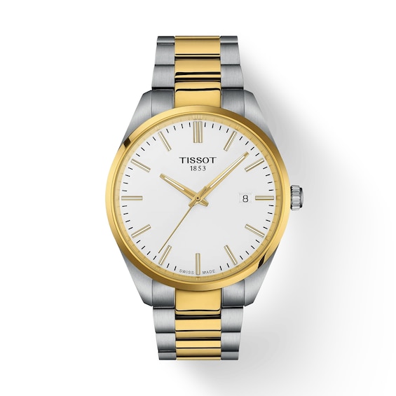 Men's Tissot Pr 100 40Mm Two Tone Bracelet Watch