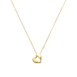 Michael Kors 14ct Gold Plated Sterling Silver Open Heart Pendant