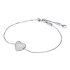 Thumbnail Image 2 of Michael Kors Sterling Silver & Cubic Zirconia Pavé Heart Bracelet & Earrings Set
