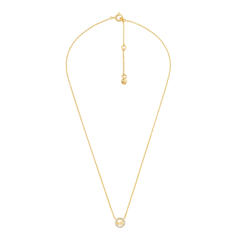 Main Image 2 of Michael Kors 14ct Gold Plated Sterling Silver Pavé Logo Jewellery Set