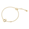 Thumbnail Image 1 of Michael Kors 14ct Gold Plated Sterling Silver Open Heart Bracelet