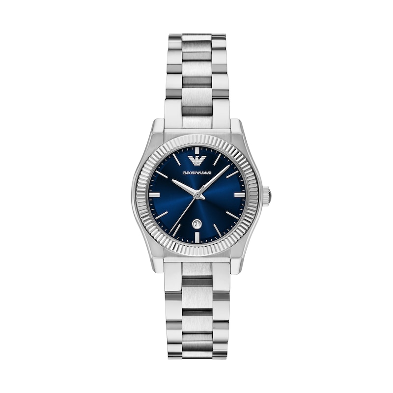 Main Image 1 of Emporio Armani Women's Blue Dial & Stainless Steel Watch