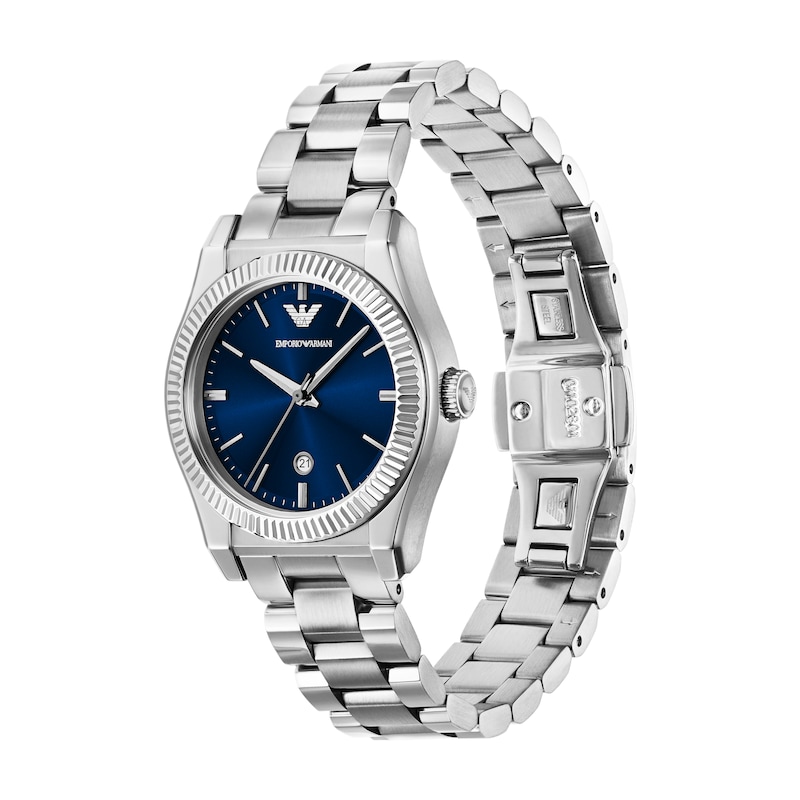 Main Image 3 of Emporio Armani Women's Blue Dial & Stainless Steel Watch