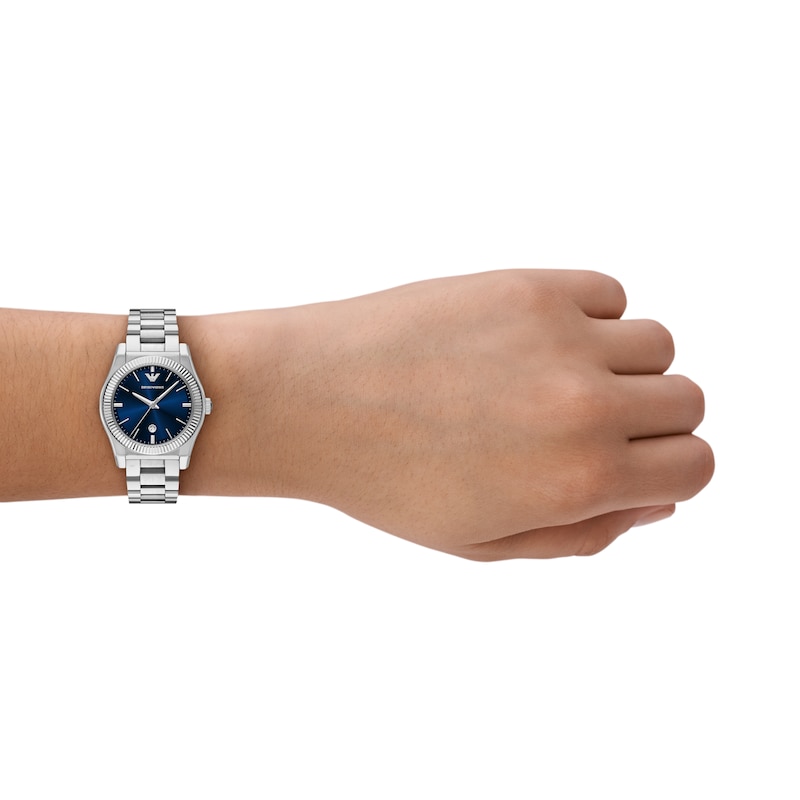 Main Image 5 of Emporio Armani Women's Blue Dial & Stainless Steel Watch