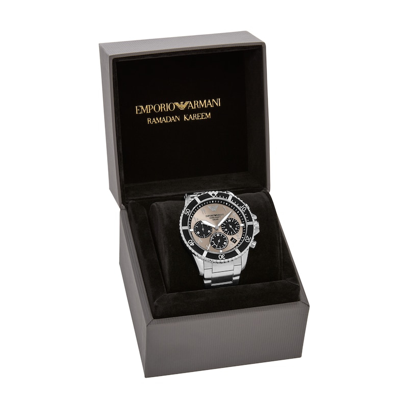 Main Image 6 of Emporio Armani World Explorer Chronograph Stainless Steel Watch