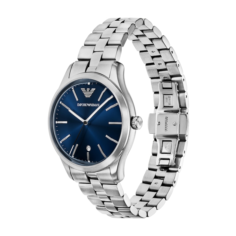 Main Image 3 of Emporio Armani 41mm Men's Blue Dial & Stainless Steel Watch