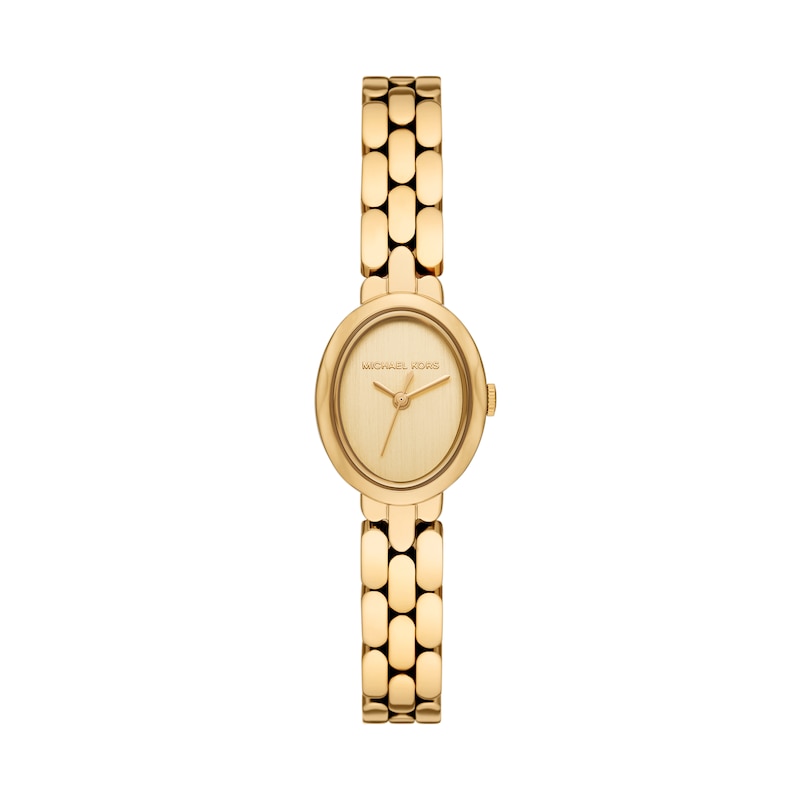 Main Image 1 of Michael Kors Maude 21mm Women's Gold Tone Oval Bracelet Watch