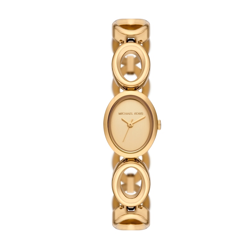 Main Image 1 of Michael Kors Maude 22mm Women's Gold Tone Oval Link Bracelet Watch