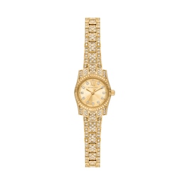 Michael Kors Lexington 19mm Pavé Women's Gold Tone Watch