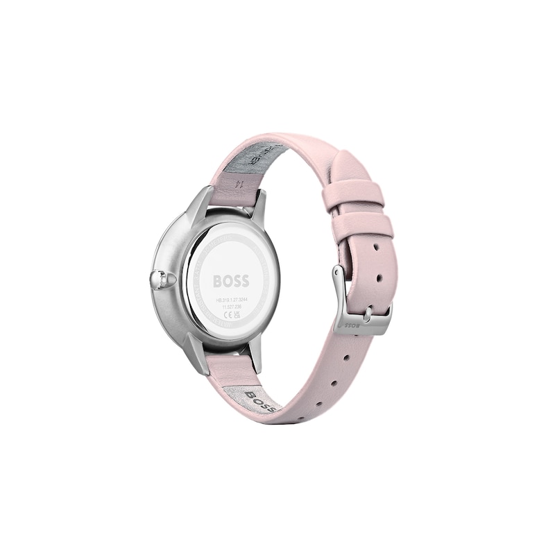 Main Image 2 of BOSS 'Symphony' 38mm Pink Leather Strap Watch