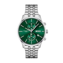 BOSS Associate 42mm Chronograph Green Dial & Stainless Steel Bracelet Watch