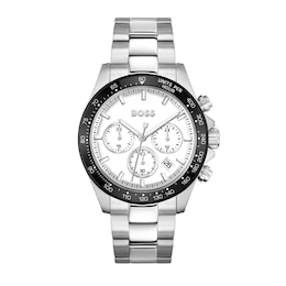 BOSS Hero 43mm Chronograph White Dial & Stainless Steel Bracelet watch