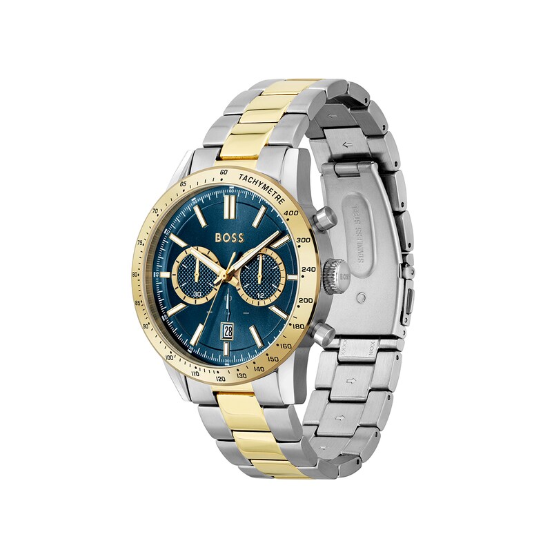 Main Image 2 of BOSS Allure 44mm Chronograph Blue Dial & Two Tone Bracelet Watch