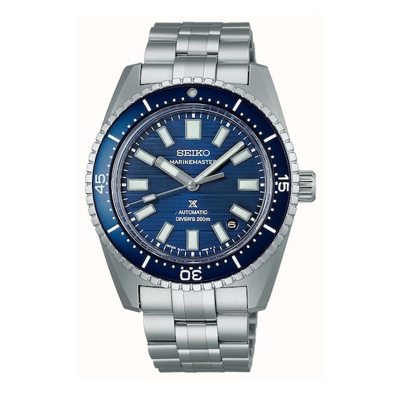 Men's Seiko Prospex Blue-Water Navy ‘Marinemaster’ 1965 Diver’s Stainless Steel Watch
