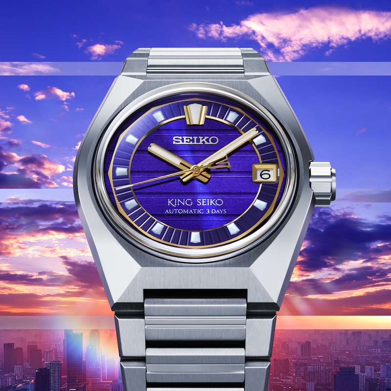 Main Image 6 of King Seiko VANAC ‘Tokyo Twilight 41mm Stainless Steel Watch