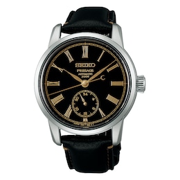 Seiko Presage Classic Series 40mm Urushi Black Leather Strap Watch