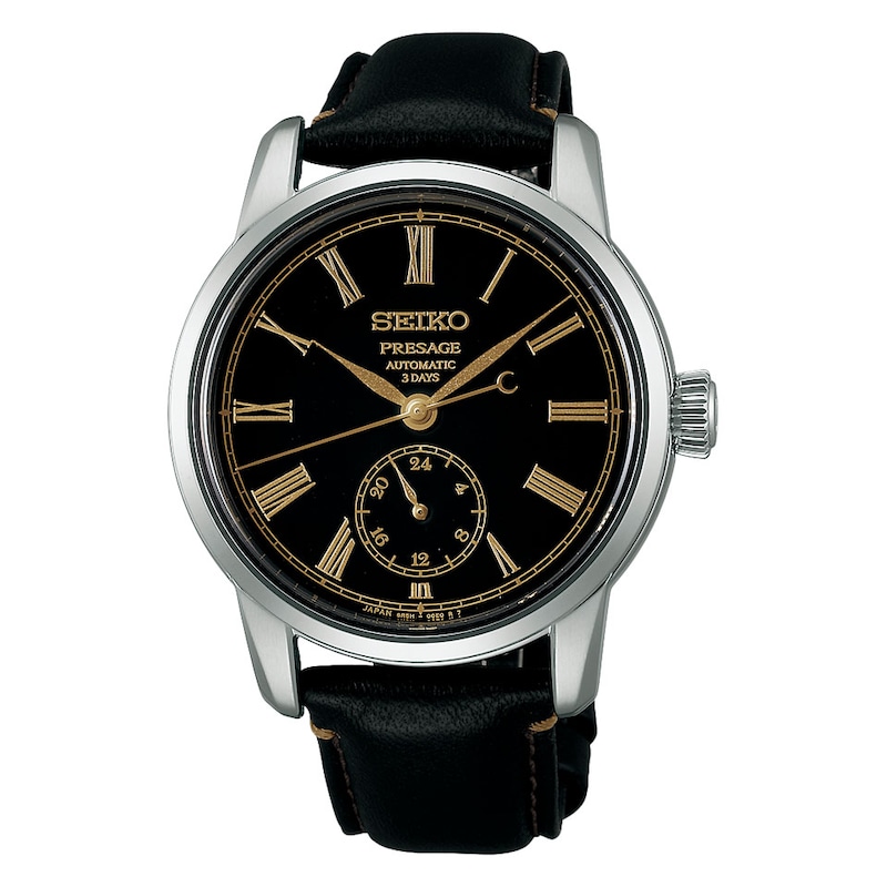 Main Image 1 of Seiko Presage Classic Series 40mm Urushi Black Leather Strap Watch