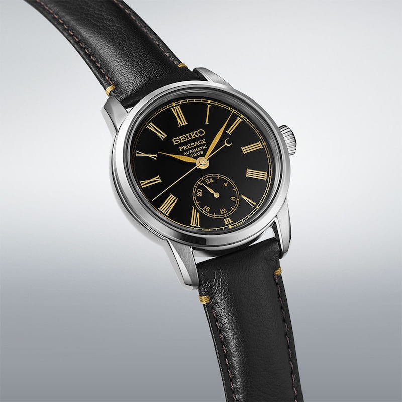 Main Image 2 of Seiko Presage Classic Series 40mm Urushi Black Leather Strap Watch