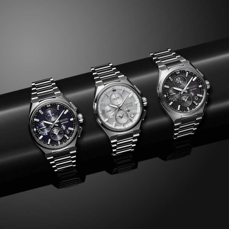 Main Image 5 of Seiko Astron GPS Solar 5X Dual-Time Chronograph Celestial Grey Titanium Watch