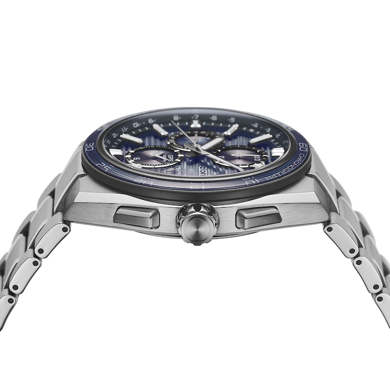 Main Image 4 of Seiko Astron GPS Solar Dual-Time Chronograph Slate Blue Dial & Titanium Watch