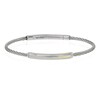 Thumbnail Image 1 of Men's Stainless Steel & 18ct Yellow Gold Plated Accent Bracelet