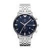 Thumbnail Image 1 of Emporio Armani Men's Chronograph Blue Dial & Stainless Steel Watch