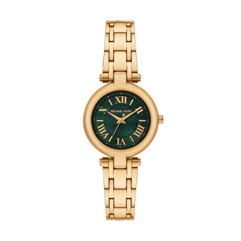 Main Image 1 of Michael Kors Laney Women's Green Dial & Gold Tone Watch