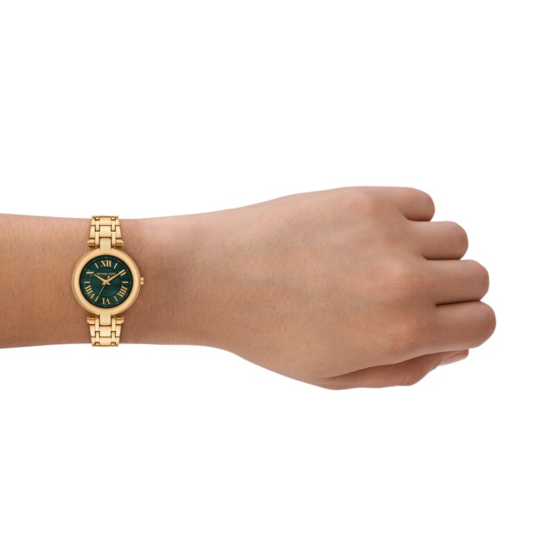 Main Image 4 of Michael Kors Laney Women's Green Dial & Gold Tone Watch