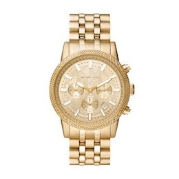 Michael Kors Hutton Men's Chronograph Gold-Tone Watch