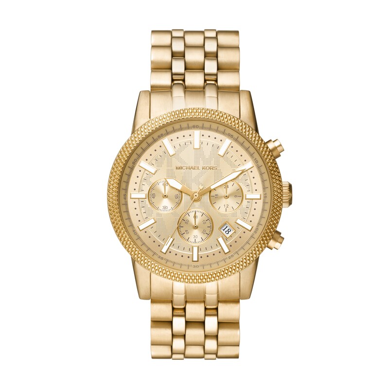 Main Image 1 of Michael Kors Hutton Men's Chronograph Gold-Tone Watch