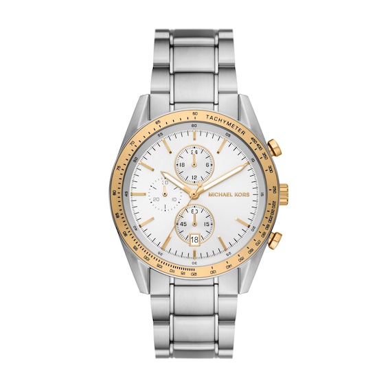Michael Kors Warren Mens Chronograph Stainless Steel Watch