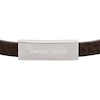 Thumbnail Image 2 of Emporio Armani Men's Brown Leather ID Bracelet