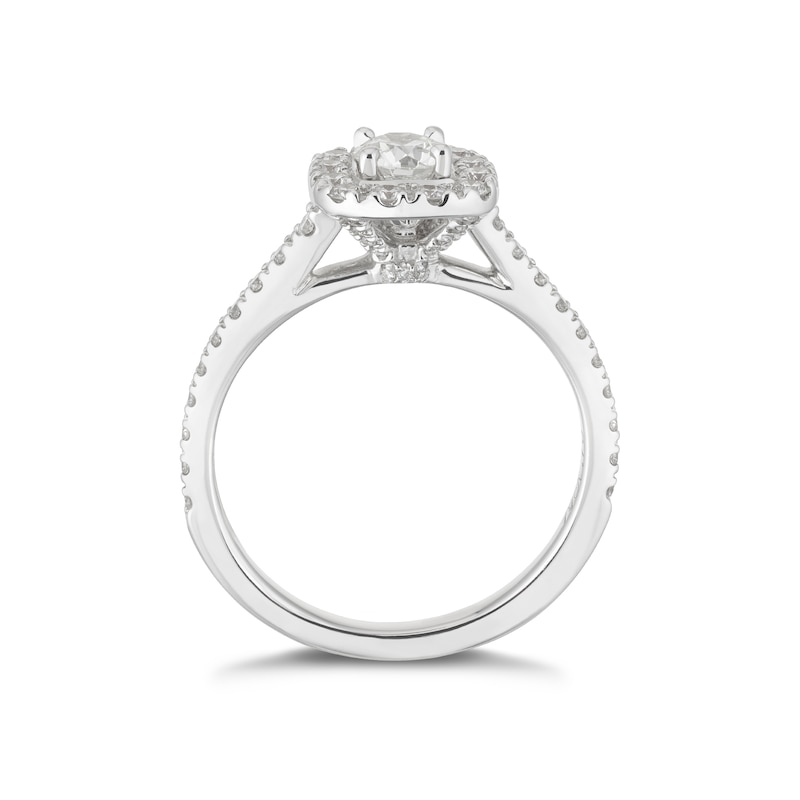 Neil Lane 14ct White Gold 0.75ct Total Diamond Halo Ring