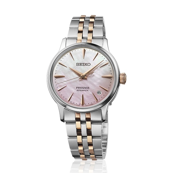 Women's Seiko Presage ‘Springtime’ Cocktail Time Two Tone Limited Edition Watch