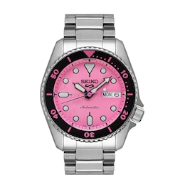 Seiko 5 Sports Pink Panther Stainless Steel Limited Edition Watch