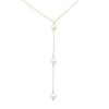 Thumbnail Image 1 of 9ct Yellow Gold Cultured Freshwater Pearl Y-Shaped Station Necklace