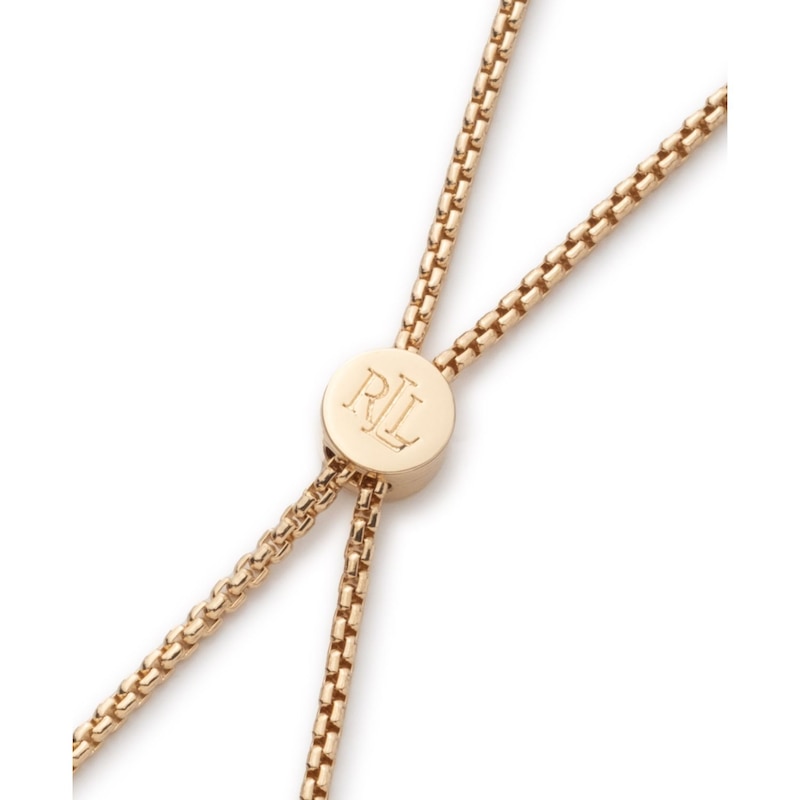 Main Image 2 of Lauren Ralph Lauren Gold Tone Logo Slider Necklace