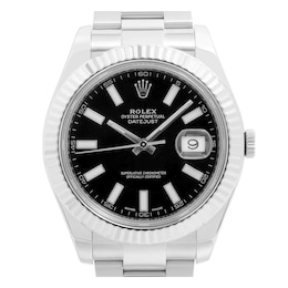 Previously Owned Rolex Datejust 41 116334 Black Dial 41mm Watch