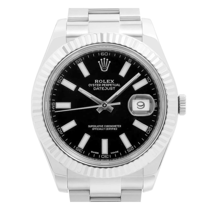 Main Image 1 of Previously Owned Rolex Datejust 41 116334 Black Dial 41mm Watch