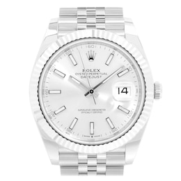 Previously Owned Rolex Datejust 41 126334 Silver Dial 41mm Watch