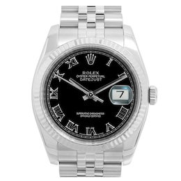 Previously Owned Rolex Datejust 36 116234 Black Dial 36mm Watch