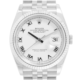 Previously Owned Rolex Datejust 36 126234 White Dial 36mm Watch