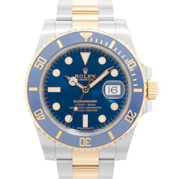 Previously Owned Rolex Submariner Date 116613LB Blue Dial 40mm Watch