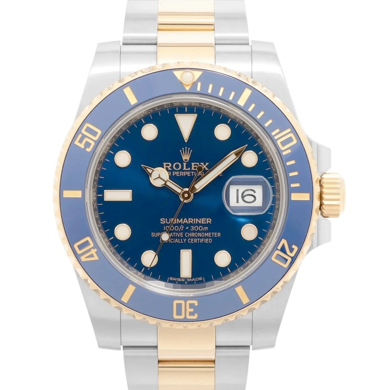 Main Image 1 of Previously Owned Rolex Submariner Date 116613LB Blue Dial 40mm Watch