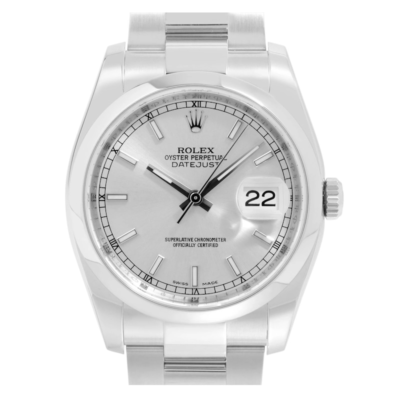 Main Image 1 of Previously Owned Rolex Datejust 36 116200 Silver Dial 36mm Watch