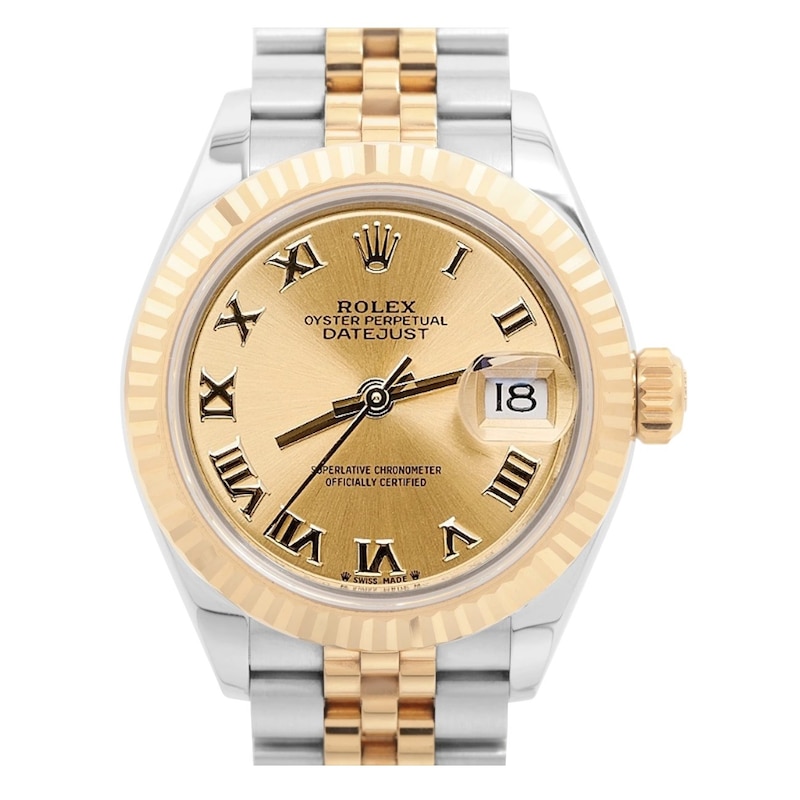 Main Image 1 of Previously Owned Rolex Lady-Datejust 279173 Champagne Dial 28mm Watch