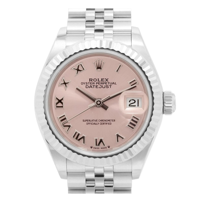 Main Image 1 of Previously Owned Rolex Lady-Datejust 279174 Pink Dial 28mm Watch