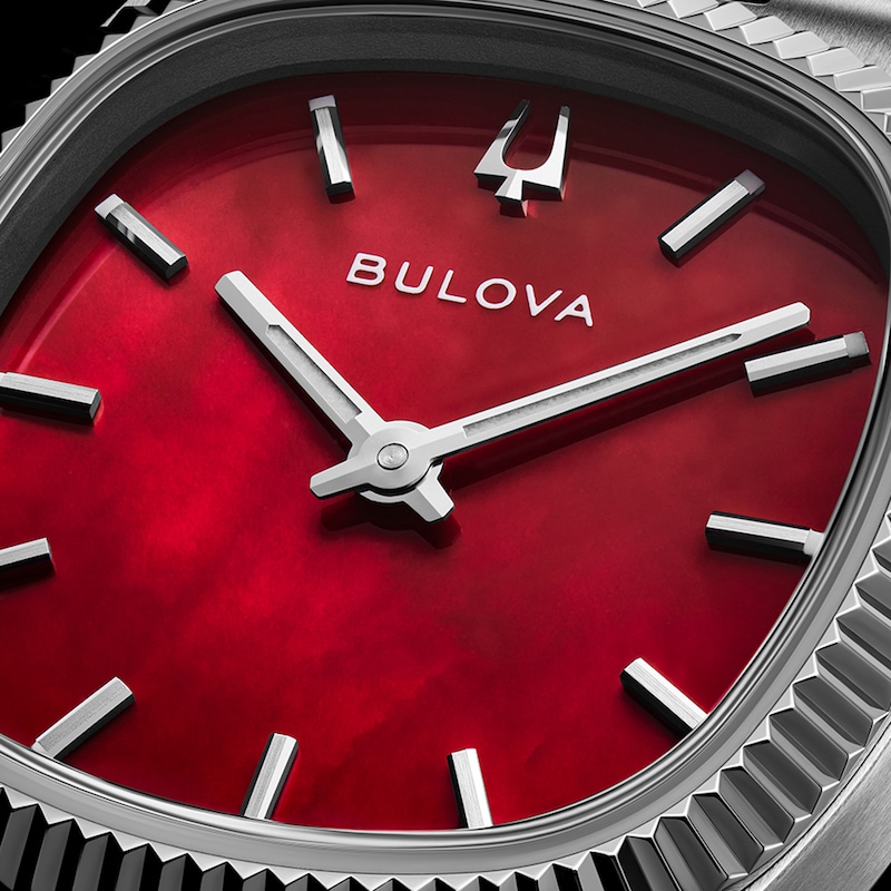 Main Image 8 of Bulova Super Seville Mini Red Dial & Stainless Steel Watch