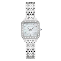 Bulova Sutton Mini 36mm Mother Of Pearl Dial & Stainless Steel Watch