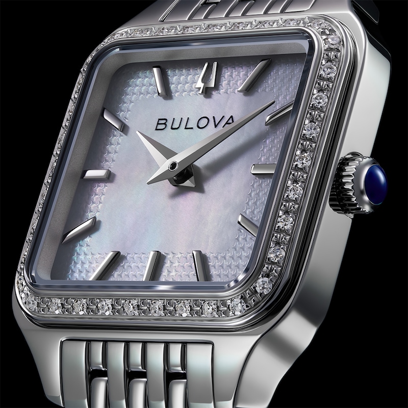 Main Image 4 of Bulova Sutton Mini 36mm Mother Of Pearl Dial & Stainless Steel Watch